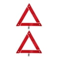 thumbnail image 1 of CRILSTYLEO 2Pcs Foldable Reflective Emergency Triangle for Car Roadside Safety Warning Sign Red, 1 of 8