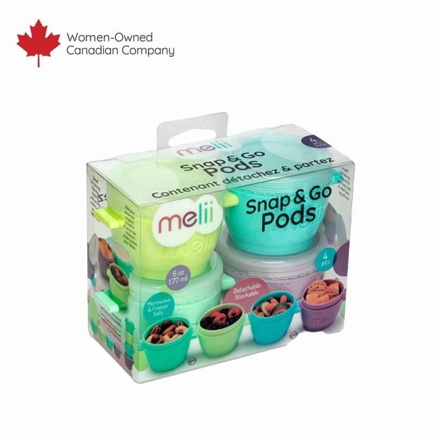 melii Snap & Go Pots 4x6oz
