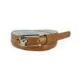 thumbnail image 1 of CTM®  Skinny Leather Dress Belt (Women's), 1 of 3