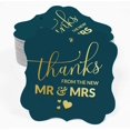 thumbnail image 2 of Inkdotpot Pack Of 100 Thanks From The New Wedding Paper Tags DIY Craft Bracket Shape Real Gold Foil Hang Tags, 2 of 7