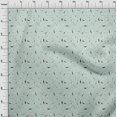 thumbnail image 4 of oneOone Viscose Jersey Light Blue Fabric Line Drawing Leaf Sewing Material Print Fabric By The Yard 60 Inch Wide, 4 of 4