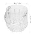 thumbnail image 4 of 1 Set 2pcs Clear Plastic Ice Bucket with Ice Clamp, 4 of 9