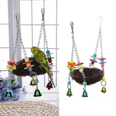 TopLLC Pet Bird Hanging Chew Toys Parrot Parakeet Budgie Cockatiel