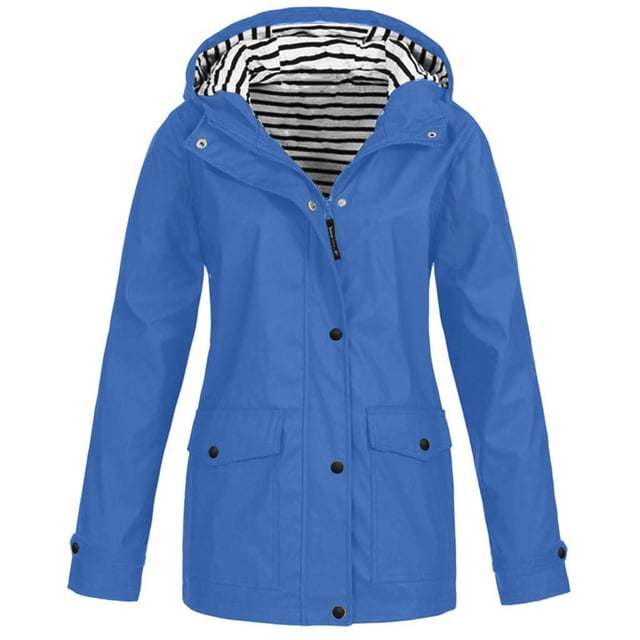 Posijego Imperméables P-4TG pour Femmes Légers Imperméables Manteau de Pluie Coupe-Vent Extérieur Voyage Randonnée Veste