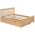 thumbnail image 4 of BEDSMART Solid Wood Full Size Bed With Storage | Natural, 4 of 7