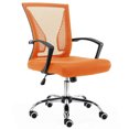 thumbnail image 1 of Modern Home Zuna Ergonomic Mesh Mid Back Office Chair, Black & Orange, 1 of 10