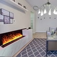 thumbnail image 2 of 59" 3D Electric Water Vapor Fireplace Insert Decoration Embedded Realistic Steam Flames Fire Place for Office,Home Humidifier FIreplace Stainless Steel, 2 of 11