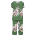 thumbnail image 5 of Rbaofujie Chemise de Nuit Femme Décontractée Col Rond Manches Courtes Blouse Pantalon Mode Pyjama Ensemble Halloween Nuisette, 5 of 5