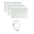 thumbnail image 1 of LSLJS 3 Pcs Autocollant de Licence en Nanofilm Numéro de Licence Réfléchissant Autocollant Numérique Invisible Assiettes Disparaissantes Assiettes d'Immatriculation, Autocollants Numériques, 1 of 1