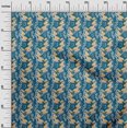 thumbnail image 3 of oneOone Polyester Spandex Teal Blue Fabric Abstracts Fabric For Sewing Printed Craft Fabric By The Yard 56 Inch Wide, 3 of 5