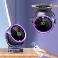 thumbnail image 1 of EGNMCR Fan Clip On Fan With 4000mAh Battery Digital Display Portable Fan With Remote Control For Office Bedroom Kitchen Outdoor 100 Speeds 720 Degree Rotation Small Fan Small Fan, 1 of 6