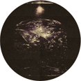 thumbnail image 1 of Ahgly Company Tapis de Zone Ronds d'Intérieur Lavables à la Machine, Transitionnels, Noir Nuit, 3 Pieds Rond, 1 of 7