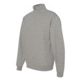 thumbnail image 2 of Nublend Cadet Collar Quarter-Zip Sweatshirt, 2XL, Oxford, 2 of 3