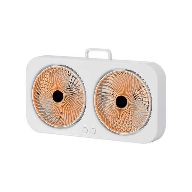Fans for Bedroom Double Headed Bidirectional Wall Mounted Desktop Portable Fan with Three Adjustable High Wind Speed Fans, Suitable for Home Office, Camping, And Bedroom Use