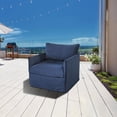 thumbnail image 3 of Patioflare Lanai Modular Outdoor Arm Club Chair, Blue, 3 of 7