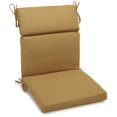 thumbnail image 1 of 20-inch by 42-inch Spun Polyester Solid Outdoor Squared Seat/ Back Chair Cushion, Wheat, 1 of 2