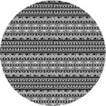 thumbnail image 1 of Ahgly Company Tapis Rond Lavable en Machine Intérieur Transitionnel Noir Charbon, 3 Pieds Rond, 1 of 7
