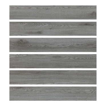 36-Pieces 12 MIL x 6 in. W x 36 in. Dark Grey Tile Vinyl Flooring Wear Resistant Peel And Stick Floor Tiles (54 sq.ft./Box)