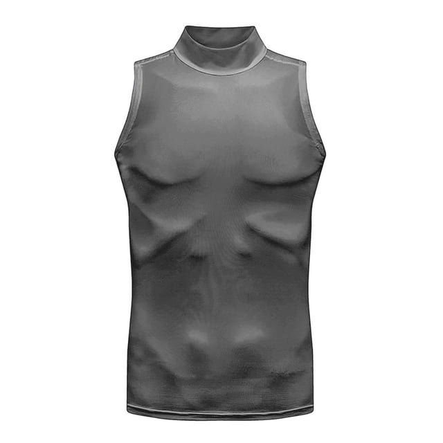 Gilet Ajusté de Sport Décontracté de Mode pour Homme, Uni