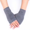 thumbnail image 3 of Women Protection Arm Warmer Long Fingerless Stretchy Gloves Sleeves Mittens, 3 of 5