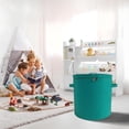 thumbnail image 2 of Feltree Zippered Storage Bucket Household Toy Storage Basket Dirty Clothes Basket Large Capacity Miscellaneous Storage Bucket, 2 of 5