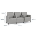 thumbnail image 3 of Lesro Ravenna Lounge Reception 3 Seat Tandem Seating in Gray, 3 of 5