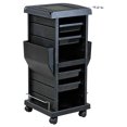 thumbnail image 2 of PureSana Chromium Professional 4 Drawer Rolling Salon Trolley Cart, Black, 2 of 5