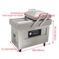 thumbnail image 3 of Two Chambers Vacuum Packaging Machine Stainless Steel Vacuum Sealer 15.7" Sealing Length 220V, 3 of 17