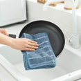 thumbnail image 5 of Fridja Microfiber Dish Towels , Solid Color Soft Super Absorbent and Lint Free Kitchen Towels Tea Towels and Bar Towels, 4 Pack (Lattice Designed Blue Colors) - 26 x 18 Inch, 5 of 5