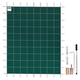 thumbnail image 1 of VEVOR Swimming Pool Cover Pool Safety Cover 16x32FT Rectangle Inground Safety Pool Cover Green Mesh Solid Pool Safety Cover for Swimming Pool Winter Safety Cover, 1 of 9