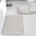 thumbnail image 4 of Meitianfacai s Bathroom Rugs Sets 2 Memory Foam Bath Mat Set Bathroom Rugs Practical for 2 PCS Toilet Mats Soft Cozy Water Absorbent Non-Slip Thick Machine Washable Easy to Dry, 4 of 8
