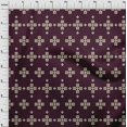 thumbnail image 4 of oneOone Viscose Jersey Chocolate Brown Fabric Geometric Fair Isle Pattern Sewing Material Print Fabric By The Yard 60 Inch Wide, 4 of 4
