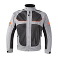 thumbnail image 2 of Motorcycle Riding Jacket Motocross Jacket Impact Protection Reflective Breathable Mesh Protective Gear Coat for Motorbike Riding Summer , Gray XL, 2 of 10