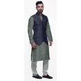 thumbnail image 2 of Atasi Traditional Printed Kurta Churidar Pajama Set With Nehru Jacket For Men, 2 of 5