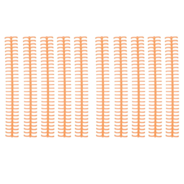 Binding Spines, Manual Bound 30 Holes Aging Resistant Binding Coils For Office Orange