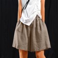 thumbnail image 2 of Plebaso Casual Shorts Womens High Waisted Wide Leg Shorts Loose Solid Color Summer Shorts with Pockets, 2 of 6