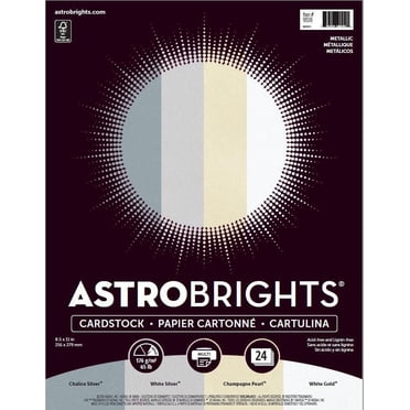 Astrobrights Metallic 4-Colour Assorted Cardstock