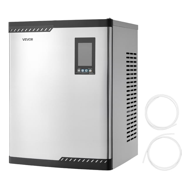 VEVOR Machine Commerciale à Glaçons - Tête, Machine à Glaçons en Acier Inoxydable 800 Lb/jour avec Fabrication de Glaçons Programmée, Autonettoyante, Épaisseur Réglable