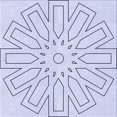 thumbnail image 1 of Ahgly Company Machine Washable Indoor Square Transitional Lavender Blue Area Rugs, 7' Square, 1 of 7