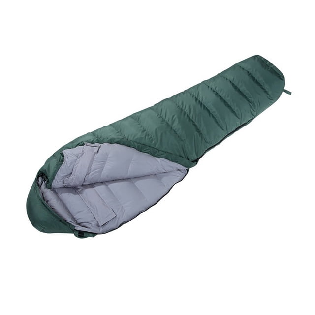 Sac de Couchage Momie d'Hiver, Sac de Couchage de Randonnée pour le Camping et la Randonnée, Temps Froid