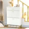 thumbnail image 2 of HOMCOM Shoe Storage Cabinet Modern Shoe Storage Organizer with Flip Doors, 2 of 10
