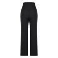 thumbnail image 4 of LSLJS Women's Solid Color Fashionable and Comfortable Wide Leg Straight Yoga Pants Gym Pants, 4 of 5