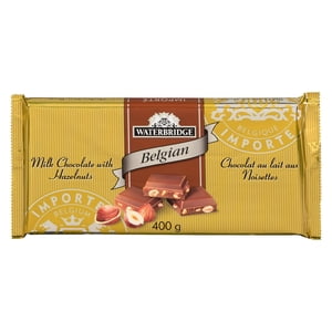 Waterbridge Noisette de la barre de chocolat haut de gamme, 400 Grams