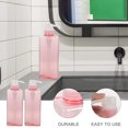 thumbnail image 5 of KAKOWELY 2PCS 650ML Four-square Emulsion Bottle Body Wash Shampoo Pump Bottle Portable Refillable Hand Soap Dispenser Bottle Large Capacity Lotion Bottle for Home Hotel Use(Pink),2.64"X2.64"X7.87", 5 of 5