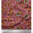 thumbnail image 1 of Soimoi Poly Georgette Fabric Flower Artistic Print Fabric by the Yard 52 Inch Wide, 1 of 3