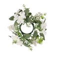thumbnail image 1 of Hydrangea Candle Rings Wreaths Floral Candle Ring Candlerings For Pillar Candle, 1 of 4