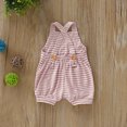 thumbnail image 3 of ITFABS Garçons Filles Rayure Romper, Combinaison Sans Manches, Vêtements d'Une Seule Pièce, 3 of 4
