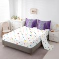 thumbnail image 3 of YST Gradient Lilac and Grey 7-Piece Comforter Set, Full Size – Abstract Ombre Art, 3 of 5
