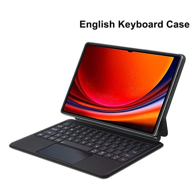 Keyboard Case for Samsung Galaxy Tab S7 FE S9 S8 S7 Plus Case Magic Backlight Keyboard with Trackpad Magnetic Tablet Cover Capa English Keyboard S9 Plus 12.4 inch