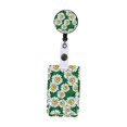 thumbnail image 4 of Bunblic Support d'Identité avec Pince Rétractable Motif Floral Crédit Vertical pour Employé de Bureau Accessoires Légers A, 4 of 8
